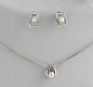 Preview: Silber Kette mit Zuchtperle