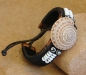 Preview: Afrika Armband aus Leder mit schöner Muschel