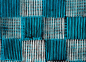 Preview: Afrika Batik - Afrikanischer Stoff Quadrat - Blau