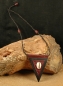 Preview: Afrika Leder Amulett + Kauri Muschel - Afrika Schmuck
