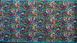 Preview: Afrika Stoff - Waxprint - Modernes Paisley Design