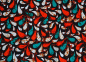 Preview: Afrika Stoff - Waxprint - Modernes Tropfen Muster