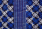Preview: Afrikanischer Stoff - Afrika Batik in Blau - Blüte