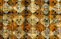 Preview: Afrikanischer Stoff - Afrika Batik - Farbenfroh in orange