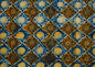 Preview: Afrikanischer Stoff - Afrika Batik in Orange / Gelb - Blüte