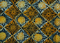 Preview: Afrikanischer Stoff - Afrika Batik in Orange / Gelb - Blüte