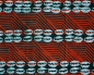 Preview: Afrikanischer Stoff - Afrika Batik in Rot - Kauri Muschel