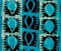 Preview: Afrikanischer Stoff / Batik aus Baumwolle - Blau