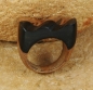 Preview: Ausgefallener Holz Ring / Fingerring aus Afrika