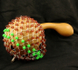 Preview: Chekere /Marakas mit Perlen - Afrika Musikinstrument
