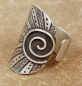 Preview: Dekorativer Silber Ring mit Spirale