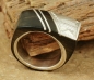 Preview: Dekorativer Tuareg Ring aus Ebenholz mit Silber