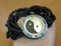 Preview: Dekoratives Muschel Armband - Yin Yang