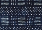 Preview: Indigo Bogolan - Schlammtuch - Blauer Afrika Stoff