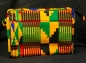 Preview: Kulturbeutel - Toilettentasche aus Afrika - Kente Design