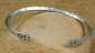 Preview: Schmaler Tuareg Armreif aus Silber - Schönes Muster