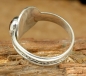Preview: Schöner Tuareg Ring - Silber mit Achat - verstellbar - Rückseite