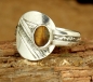 Preview: Schöner Tuareg Ring - Silber mit Tigerauge - verstellbar