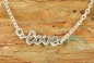 Preview: Silber Kette 925 mit Love - Liebe - Freundschaft