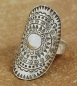 Preview: Silber Ring - Breit mit Schönem Muster