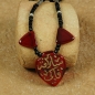 Preview: Tuareg Kette mit roten Dreiecken - Tuaregschmuck