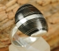 Preview: Tuareg Ring aus Silber mit Ebenholz - Tolles Design