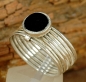 Preview: Tuareg Ring - Silber mit Onyx - Schöner Tuaregschmuck