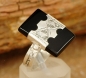 Preview: Tuareg Ring - Silber mit Onyx - Tuaregschmuck