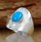 Preview: Tuareg Ring - Silber mit Türkis - Tuaregschmuck