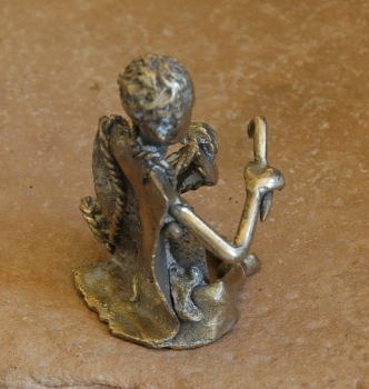 Afrika Bronze Figur - Musiker