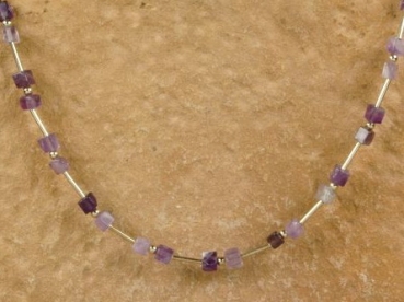 Silberkette mit Amethyst