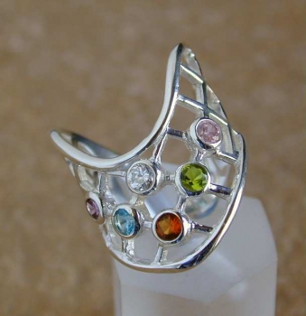 Silber Ring mit Zirkonia