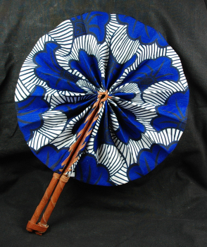 Afrika Fächer Ginkgo in Blau - Farbenfroh & Leuchtend