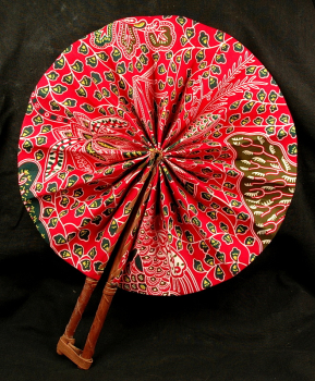 Afrika Fächer in Pink Rot - Farbenfroh & Leuchtend