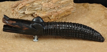 Afrika Flaschenöffner / Bieröffner - Krokodil aus Holz