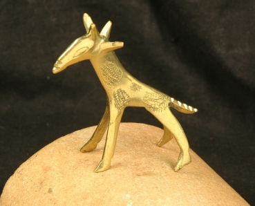 Afrika Giraffe - Figur aus Bronze - verlorene Form