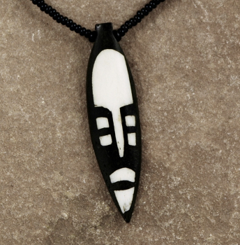 Afrika Halskette / Anhänger - Afrika Maske