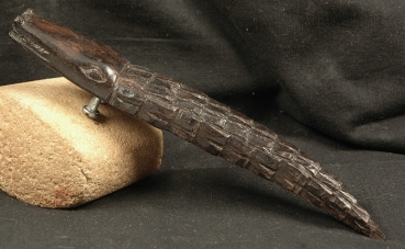 Afrika Krokodil - Flaschenöffner aus Holz - Schwarz