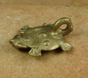 Afrika Schmuck aus Bronze - Anhänger Schildkröte