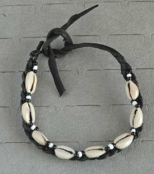 Afrika Schmuck - Fußkette mit Kauri Muscheln