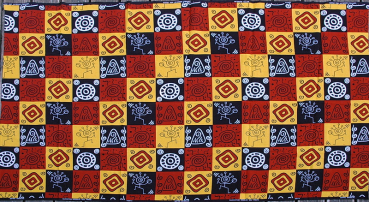 Preview: Afrika Stoff im Bogolan Design - Wunderschön