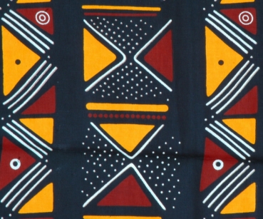 Afrika Stoff - Neu im Traditionellen Dogon Muster