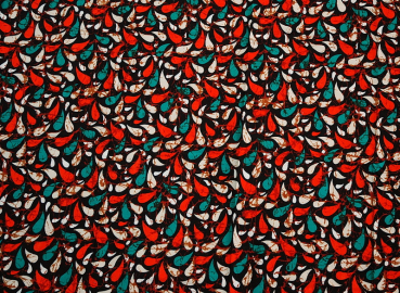 Afrika Stoff - Waxprint - Modernes Tropfen Muster