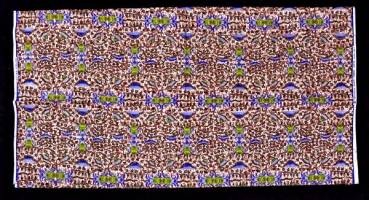 Preview: Afrika Stoff - Waxprint - Traditionelles Muster