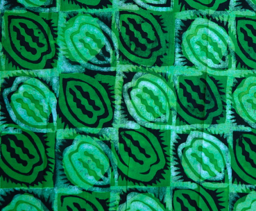 Afrikanischer Stoff - Afrika Batik in Grün - Baumwolle