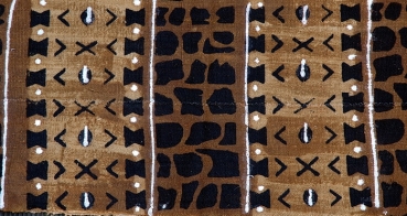 Preview: Bogolan - Handgewebter Schal / Stoff aus Mali / Afrika