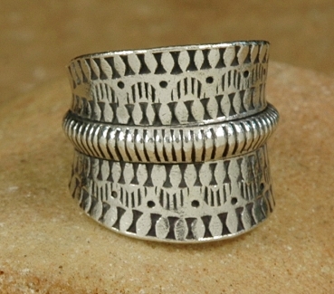 Breiter Tuareg Ring aus Silber - Tuaregschmuck