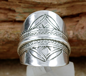 Breiter Tuareg Silber Ring  - Schöner Tuaregschmuck
