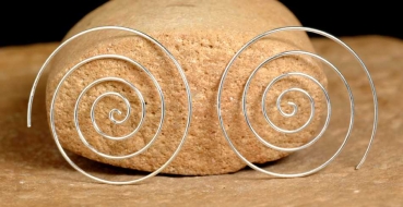 Creolen aus Silber 925 - Ausgefallene Spiralen Form