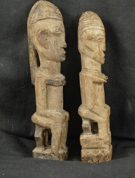 Dogon Ahnen Figuren Paar - Holz Paar aus Mali / Afrika